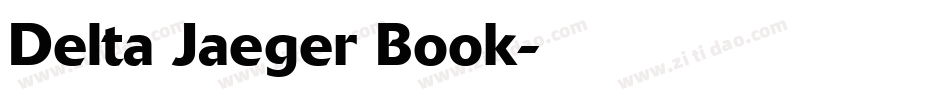 Delta Jaeger Book字体转换